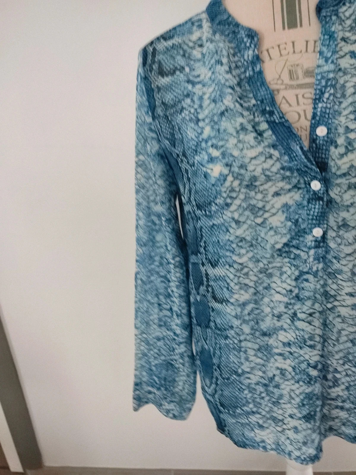 Camiseta de mangas compridas feminina tamanho 38 – photo 3